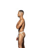 Andrew Christian Jockstrap Golden Tiger Blanc-doré